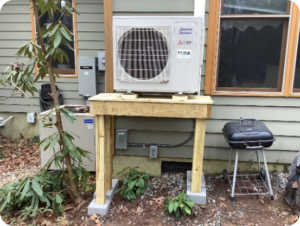 The Condenser Sits Outside Delivering Air To The Units Inside