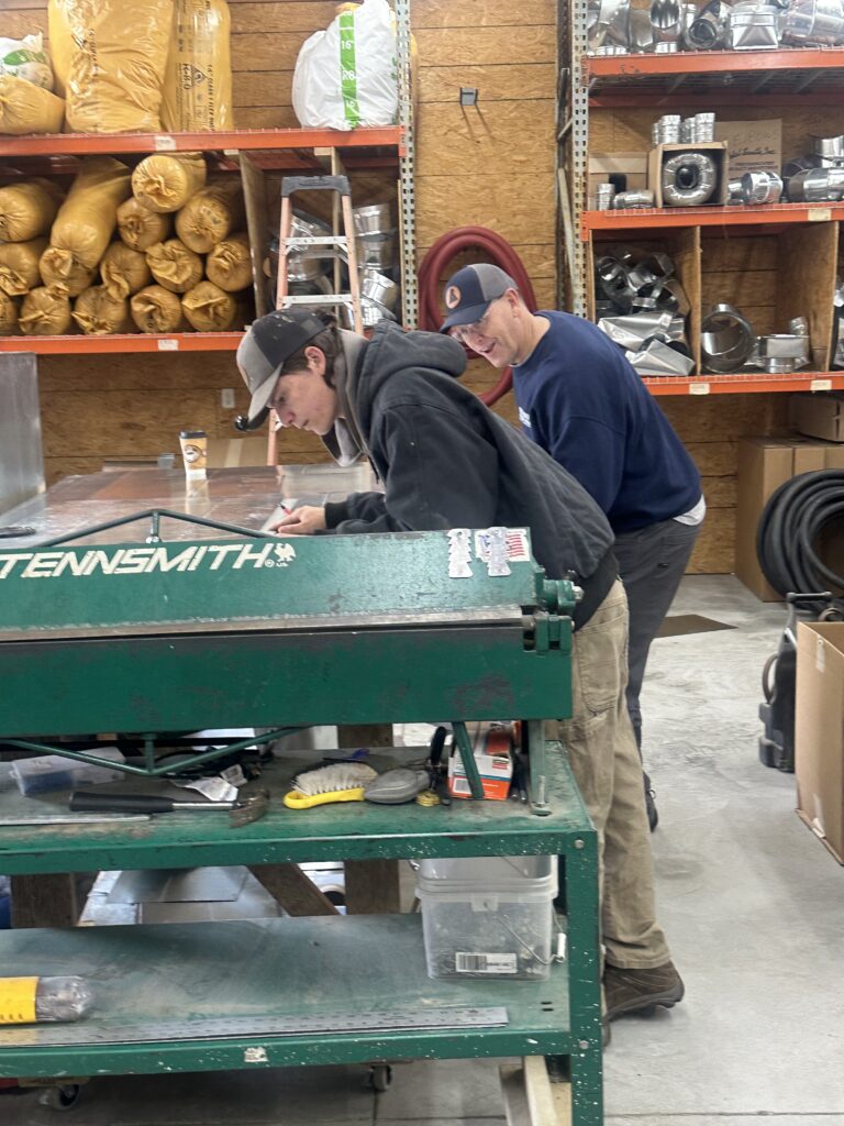 Blue Ridge Heating and Air Metal Measuring