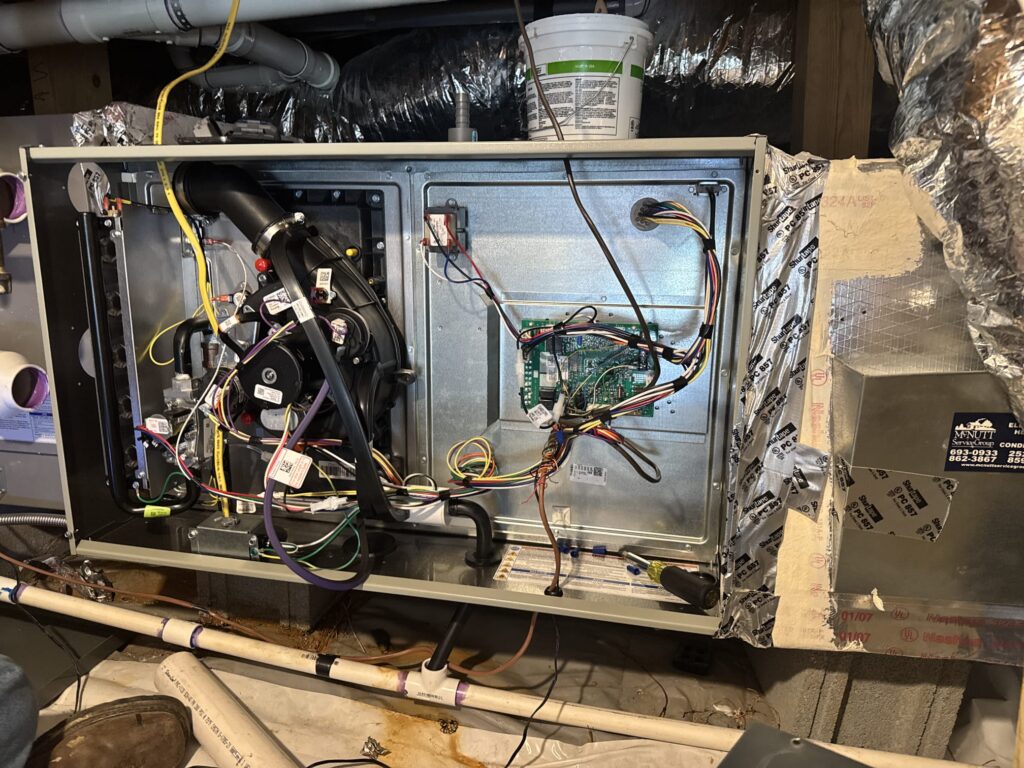 Gas furnace replacement in Flat Rock NC by Blue Ridge Heating & Air